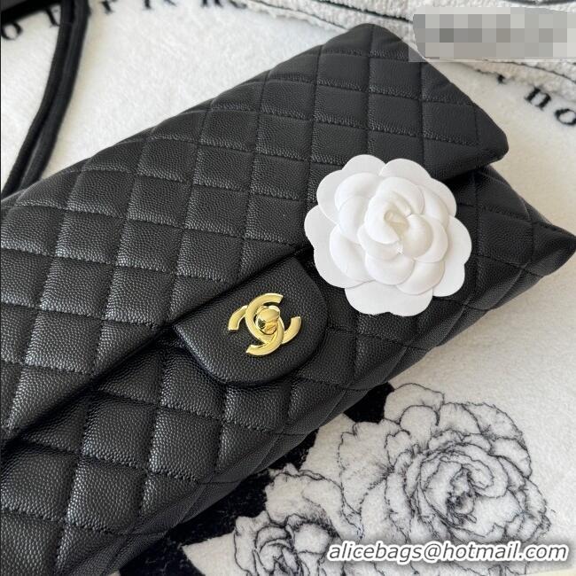 Good Product Chanel Quilted Grained Calfskin Leather Clutch AP9866 Black 2026