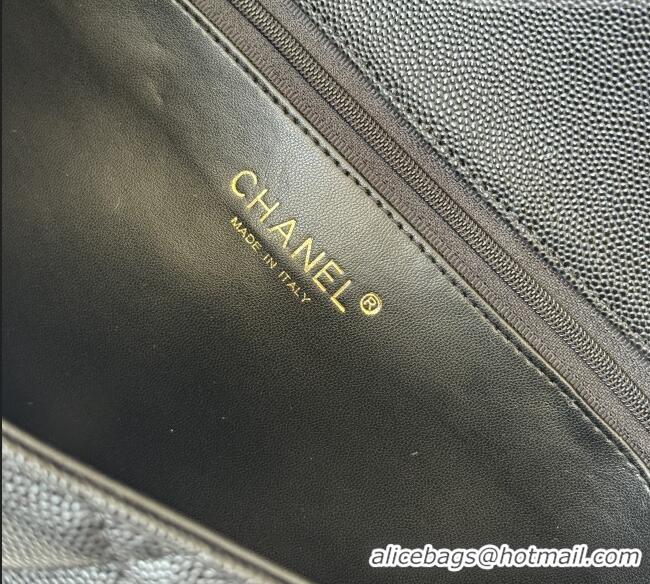 Good Product Chanel Quilted Grained Calfskin Leather Clutch AP9866 Black 2026