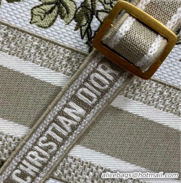 Good Looking Dior Small Book Tote Bag in Multicolor Amour de Roses Embroidery and Latte White Calfskin 60126085 2026