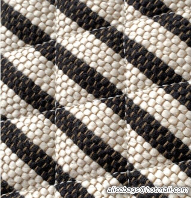 Buy New Cheap Chanel Striped Printed Fabric Zipped Case AP4989 Black 2026