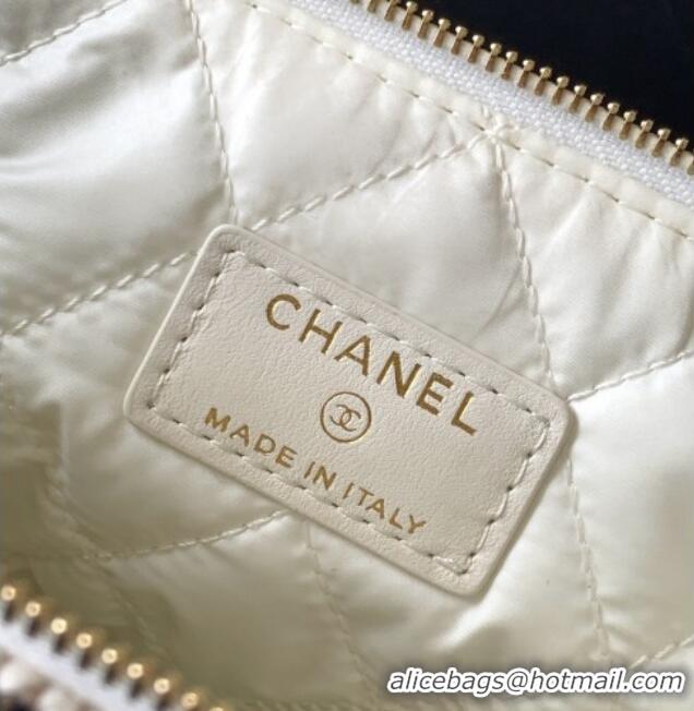 Buy New Cheap Chanel Striped Printed Fabric Zipped Case AP4989 Black 2026