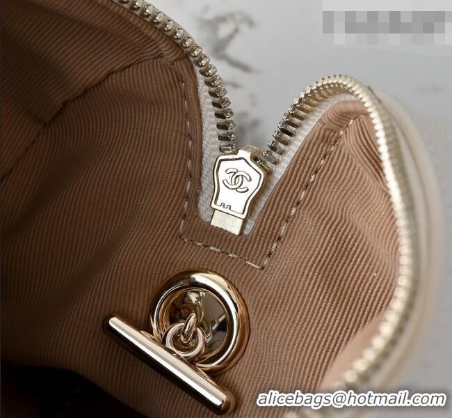 Luxury Cheap Chanel Striped Printed Fabric Clutch with Chain AP4986 Blue 2026