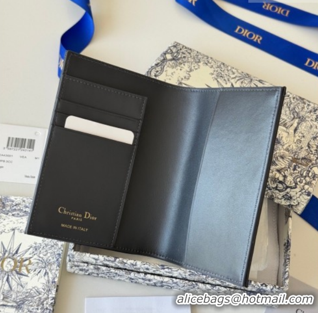 Shop Duplicate Dior 30 Montaigne Passport Holder in Oblique Jacquard DR012607 Black 2026