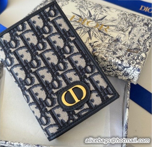Luxurious Dior 30 Montaigne Passport Holder in Oblique Jacquard DR012607 Beige 2026