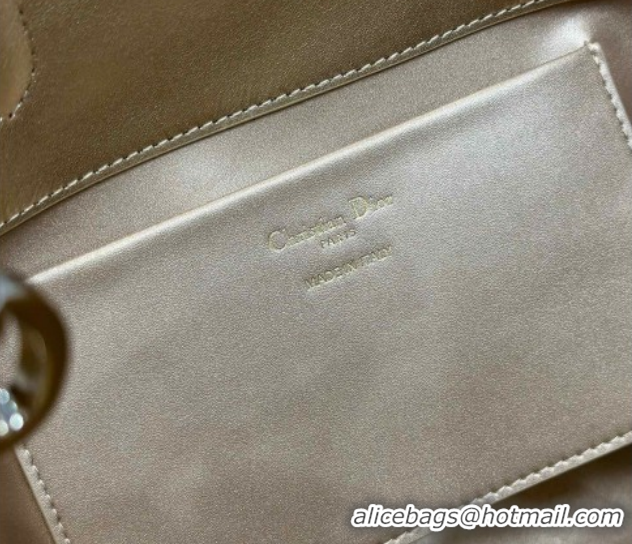 Luxury Cheap Dior Medium Toujours Vertical Tote Bag in Macrocannage Calfskin Gold-Tone 60126093 2026