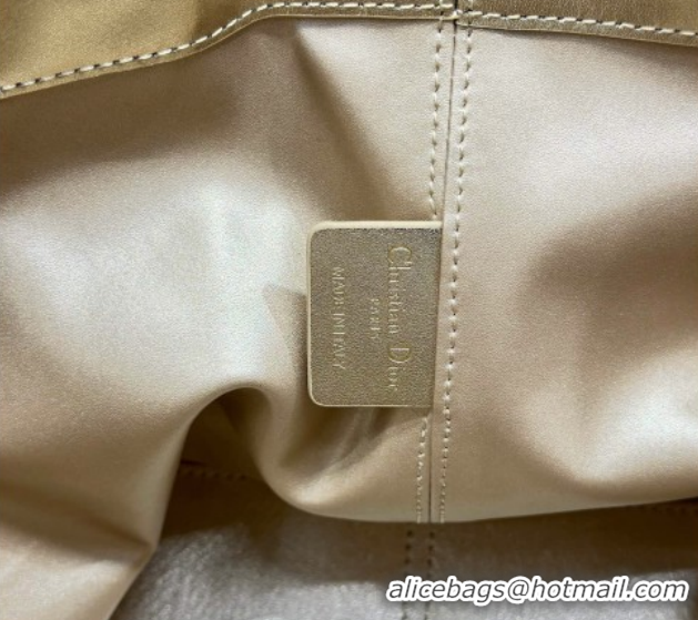 Top Design Dior Large Toujours Tote bag in Macrocannage Calfskin Leather 0126097 Gold-Tone 2026