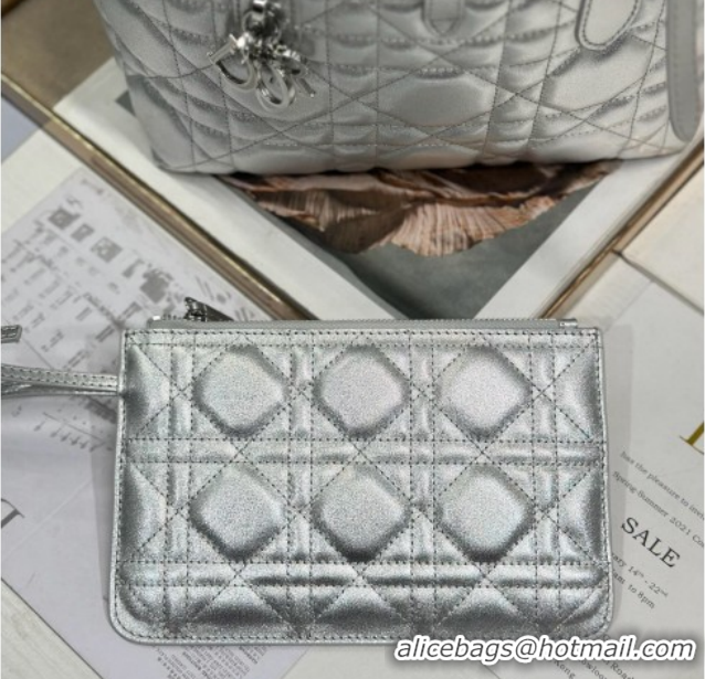 Shop Cheap Dior Small Toujours Tote bag in Macrocannage Calfskin Leather Silver-Tone 60126100 2026