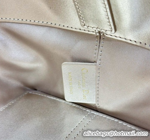 Classic Hot Dior Small Toujours Tote bag in Macrocannage Calfskin Leather 60126101 Gold-Tone 2026