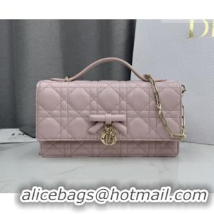 Sophisticated Dior My Dior Mini Bag in Cannage Lambskin Leather Soft 0126103 Pink 2026