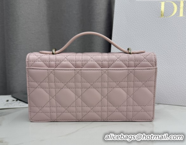 Sophisticated Dior My Dior Mini Bag in Cannage Lambskin Leather Soft 0126103 Pink 2026