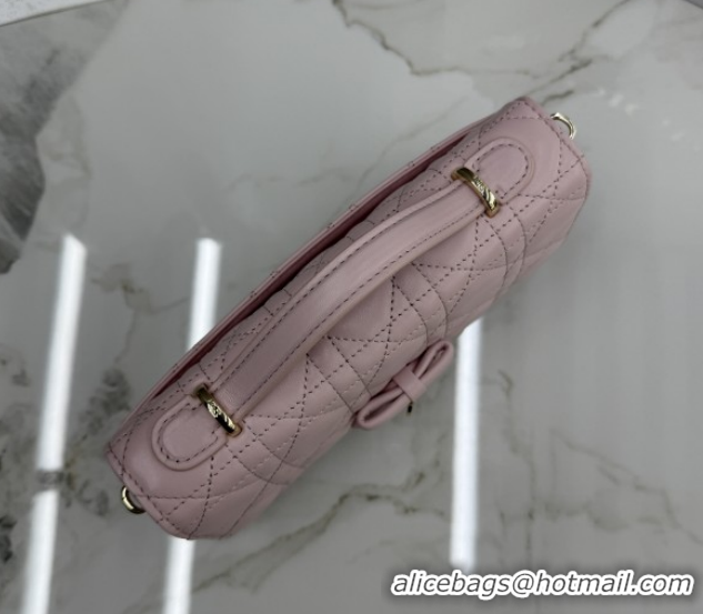 Sophisticated Dior My Dior Mini Bag in Cannage Lambskin Leather Soft 0126103 Pink 2026