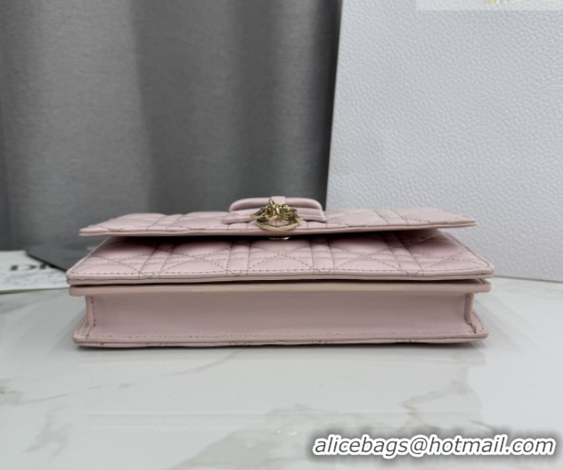 Sophisticated Dior My Dior Mini Bag in Cannage Lambskin Leather Soft 0126103 Pink 2026
