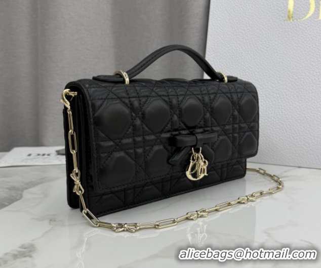 Perfect Dior My Dior Mini Bag in Cannage Lambskin Leather 0126104 Black/Gold 2026