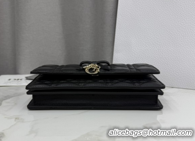 Perfect Dior My Dior Mini Bag in Cannage Lambskin Leather 0126104 Black/Gold 2026