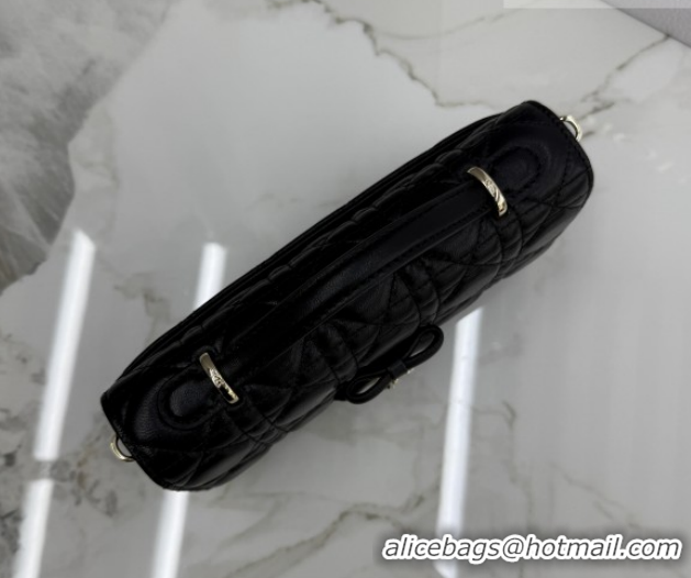 Perfect Dior My Dior Mini Bag in Cannage Lambskin Leather 0126104 Black/Gold 2026
