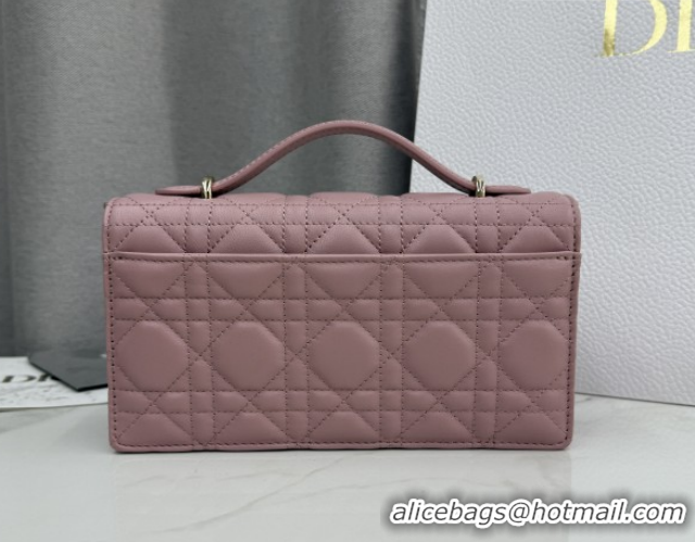 Hot Style Dior My Dior Mini Bag in Cannage Lambskin Leather Vintage 0126106 Pink 2026