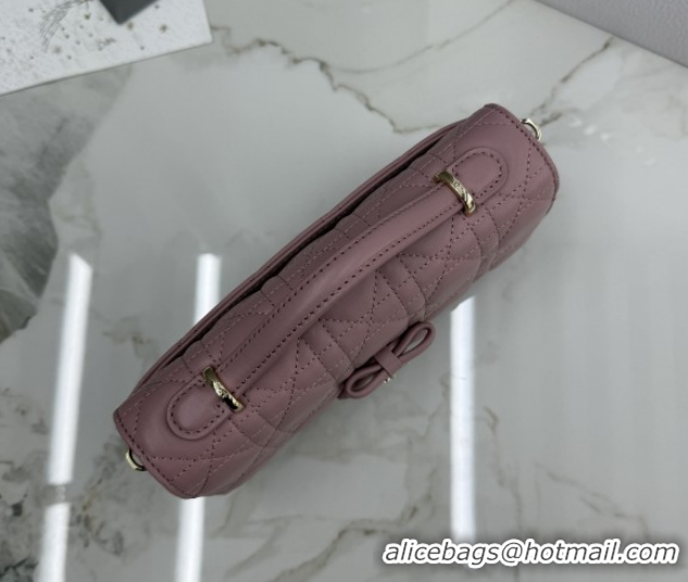 Hot Style Dior My Dior Mini Bag in Cannage Lambskin Leather Vintage 0126106 Pink 2026