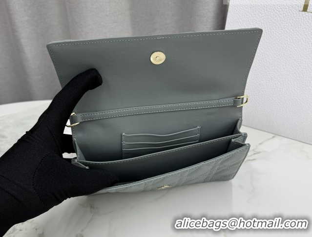 Buy Luxury Dior My Dior Mini Bag in Cannage Lambskin Leather Slate Grey 0126107 2026