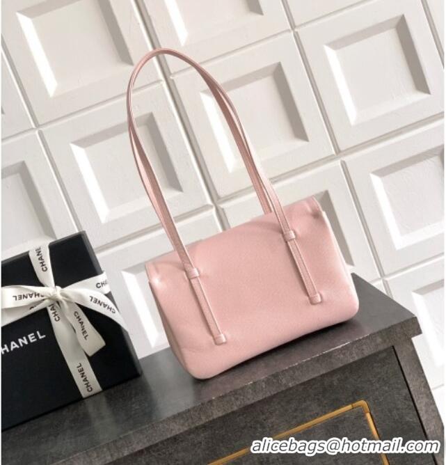 Best Product Chanel Small Flap Bag in Pink Grained Shiny Calfskin AS6130 Spring-Summer 2026 Pre-collection