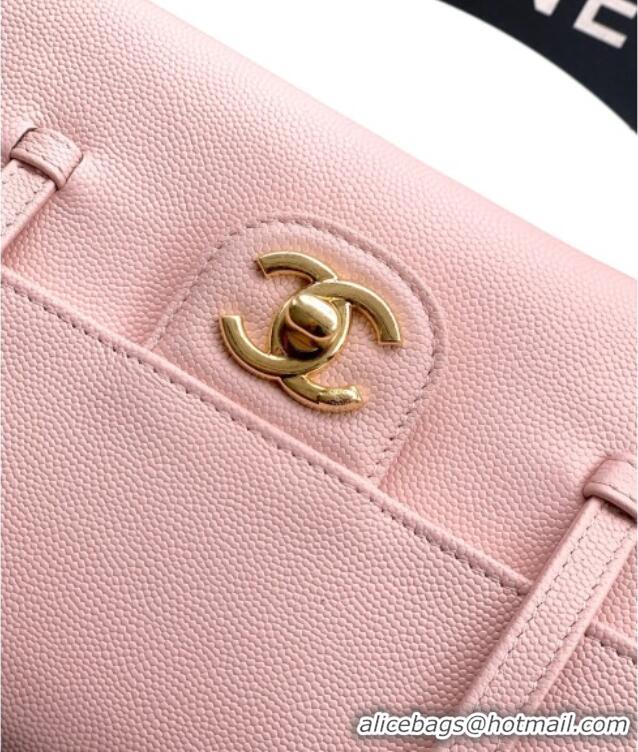 Best Product Chanel Small Flap Bag in Pink Grained Shiny Calfskin AS6130 Spring-Summer 2026 Pre-collection