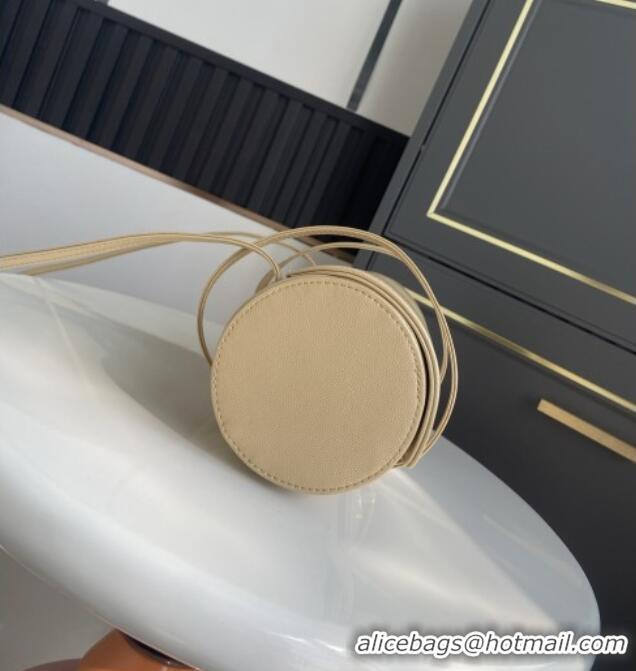 Discount Chanel Small Bowling Bag in Beige Grained Shiny Calfskin AS6130 Spring-Summer 2026 (Pre-order)