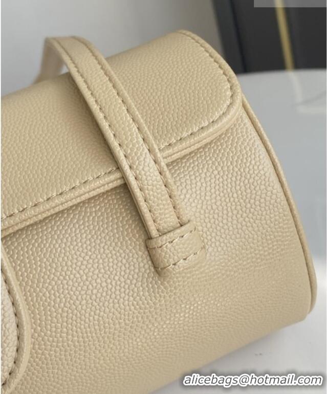 Discount Chanel Small Bowling Bag in Beige Grained Shiny Calfskin AS6130 Spring-Summer 2026 (Pre-order)