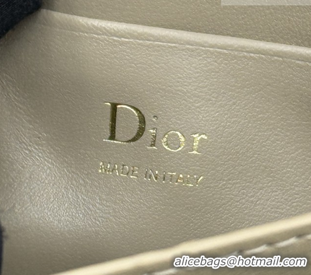Luxury Dior My Dior Mini Bag in Cannage Lambskin Leather 0126109 Milky Tea 2026