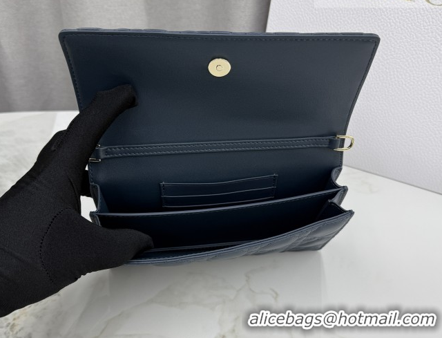 Stylish Dior My Dior Mini Bag in Cannage Lambskin Leather Midnight Blue 0126111 2026