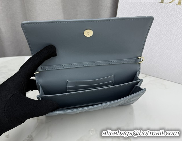 Duplicate Dior My Dior Mini Bag in Cannage Lambskin Leather Dusty Blue 0126112 2026