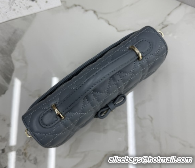 Duplicate Dior My Dior Mini Bag in Cannage Lambskin Leather Dusty Blue 0126112 2026