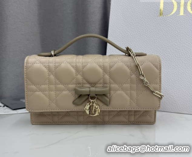 Good Product Dior My Dior Mini Bag in Cannage Lambskin Leather with Bow Beige 0126113 2026