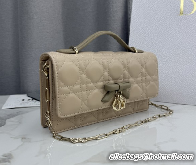 Good Product Dior My Dior Mini Bag in Cannage Lambskin Leather with Bow Beige 0126113 2026
