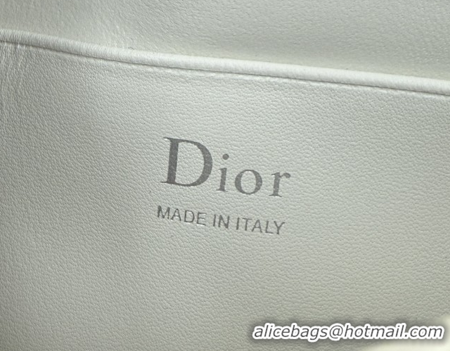 1:1 aaaaa Dior My Dior Mini Bag in Cannage Lambskin Leather with Bow White/Black 0126114 2026