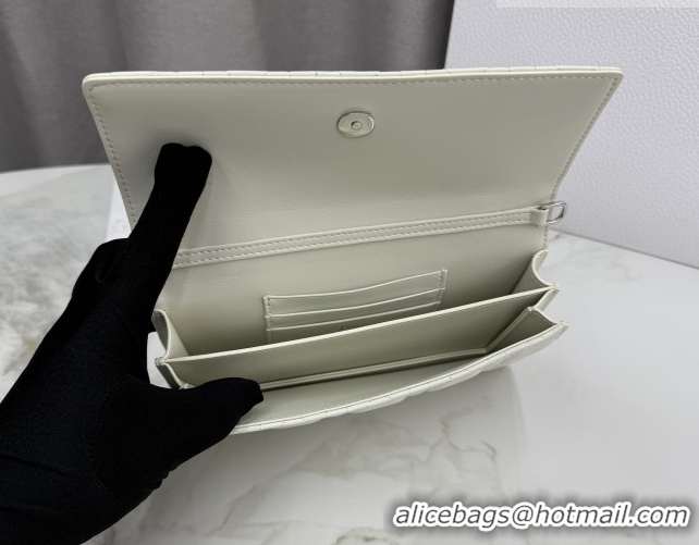 1:1 aaaaa Dior My Dior Mini Bag in Cannage Lambskin Leather with Bow White/Black 0126114 2026