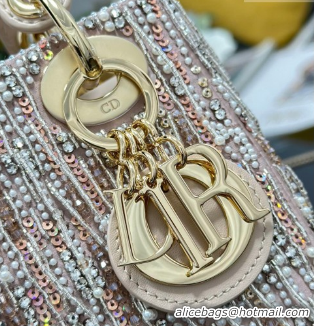 Luxurious Dior Mini Lady Dior Bag in Beads and Sequins Tassel 0127015 2026