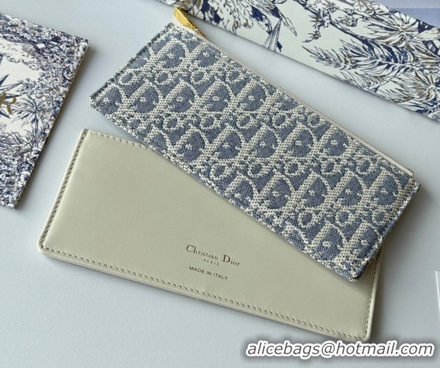 Best Price Dior 30 Montaigne Pouch with Chain Mini Bag in Blue Oblique Chambray Embroidery 0127018 2026