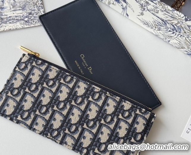 Shop Duplicate Dior 30 Montaigne Pouch with Chain Mini Bag in Oblique Jacquard Blue 0127020 2026