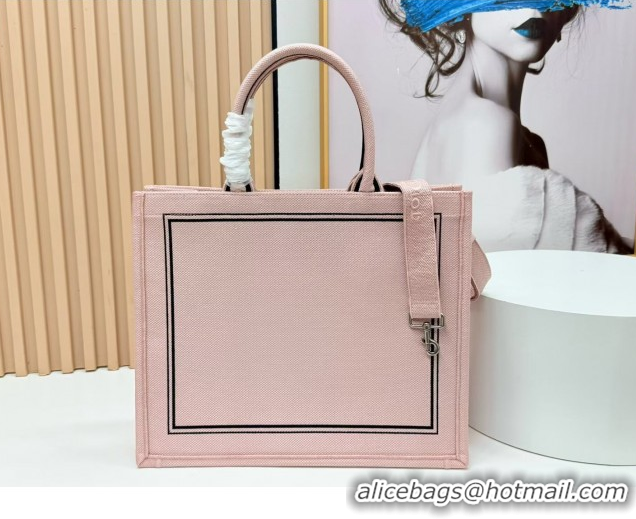 Best Product Dior Large Book Tote Bag in Light Pink Book Cover Embroidery 0127031 2026