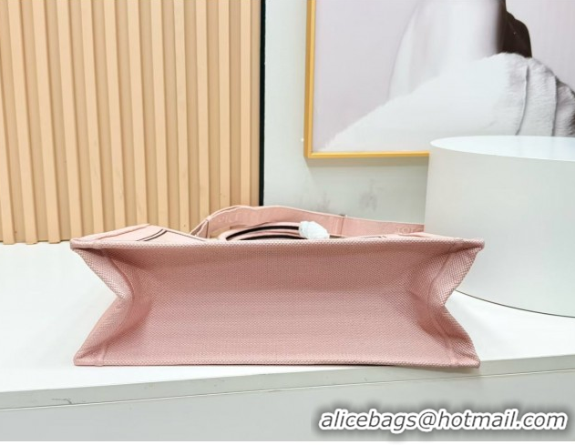 Best Product Dior Large Book Tote Bag in Light Pink Book Cover Embroidery 0127031 2026