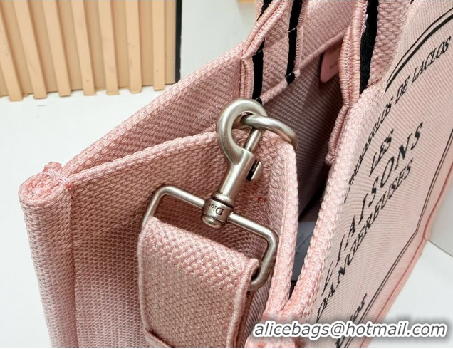 Best Product Dior Large Book Tote Bag in Light Pink Book Cover Embroidery 0127031 2026