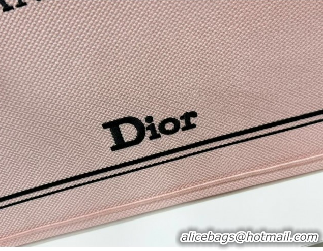 Best Product Dior Large Book Tote Bag in Light Pink Book Cover Embroidery 0127031 2026