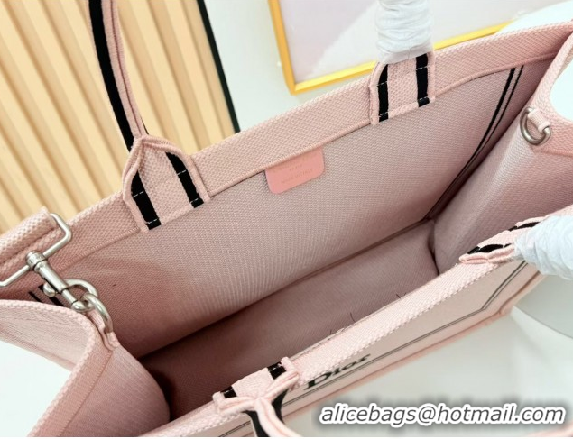 Best Product Dior Large Book Tote Bag in Light Pink Book Cover Embroidery 0127031 2026