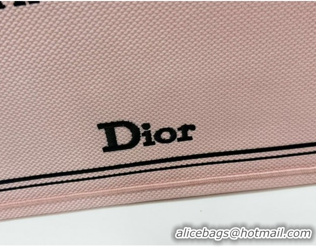 Grade Quality Dior Medium Book Tote Bag in Light Pink Book Cover Embroidery 0127032 2026