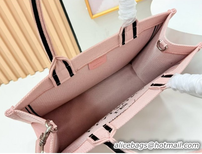 Grade Quality Dior Medium Book Tote Bag in Light Pink Book Cover Embroidery 0127032 2026