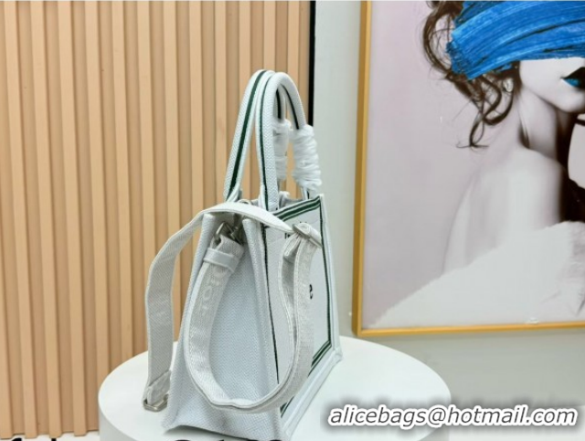 Discount Dior Small Book Tote Bag in White Book Cover Embroidery 0127036 2026