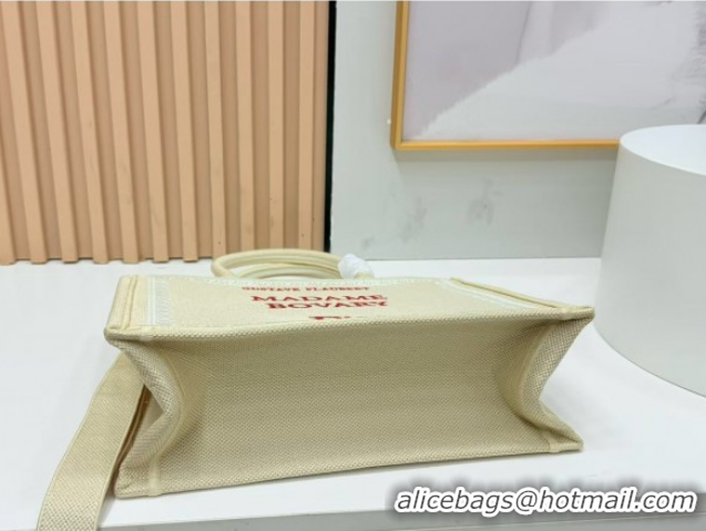 Most Popular Dior Medium Book Tote Bag in Beige Yellow Book Cover Embroidery 0127038 2026