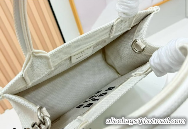 Low Cost Dior Small Book Tote Bag in Yellow and Red Book Cover Embroidery 0127045 2026