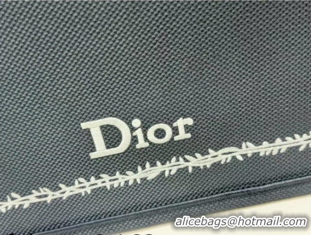 Best Grade Dior Large Book Tote Bag in Grey and White Book Cover Embroidery 0127049 2026