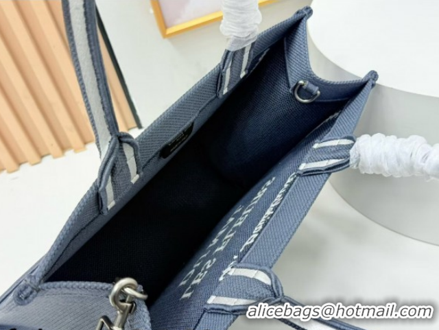 Top Grade Dior Medium Book Tote Bag in Grey and White Book Cover Embroidery 0127050 2026