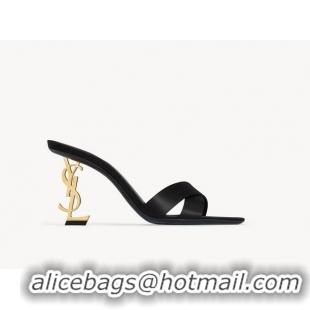 Reasonable Price Saint Laurent Opyum Mules Sandals Heel 8.5cm Y11000 Black